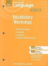 Holt Traditions Vocabulary Workshop