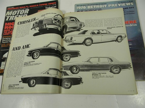 1975 Motor Trend Magazine - July August Sept -75 Corvette - Lot of 3 - !32 - M16 - Picture 6 of 9