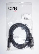 NEW LAPTOP TO MONITOR C2G DISPLAY PORT TO VGA MALE ACTIVE ADAPTER CABLE 6' 54332