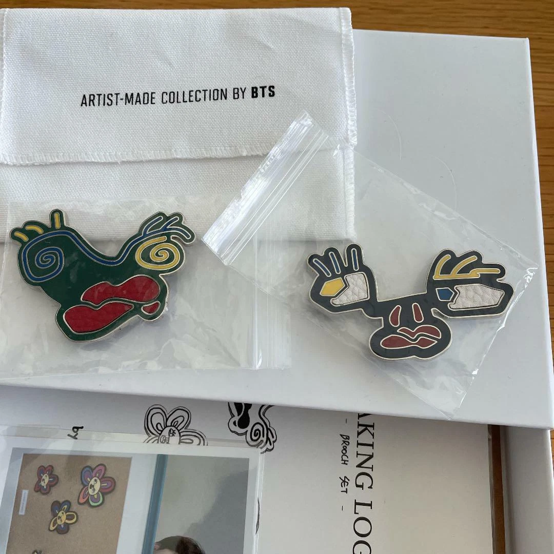 BTS V Kim Taehyung FACES BROOCH SET Artist Made Collection Official Goods  JPFC