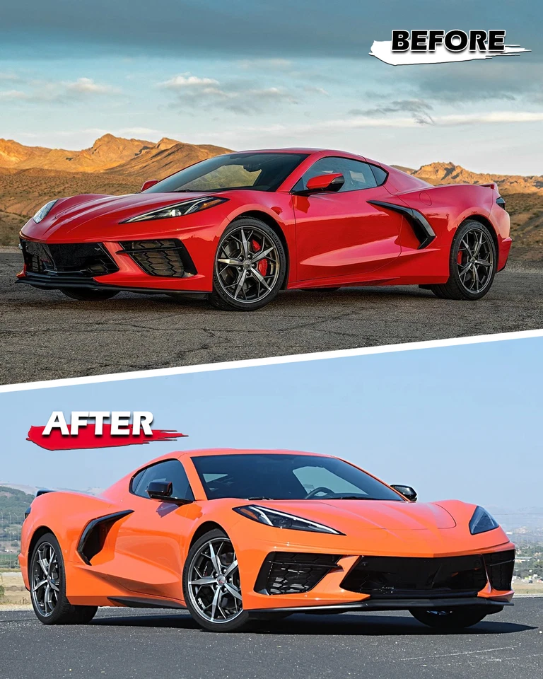 Real Carbon Fiber Side Skirt for Corvette C8 Z51 Stingry Z06 2020-2025 Bodykit - Image 3 of 4