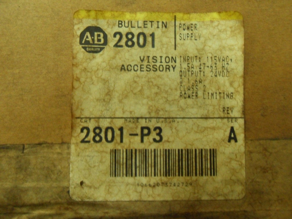 1 Allen-Bradley 2801-P3 2801P3 POWER SUPPLY