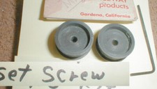 1 Pair Smooth Wheels Magnesium narrow set screw RACEWAY PRODUCTS Slot Car NOS