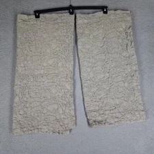 Restoration Hardware Euro Pillow Shams Botanical Matelasse Green Crinkle Heavy