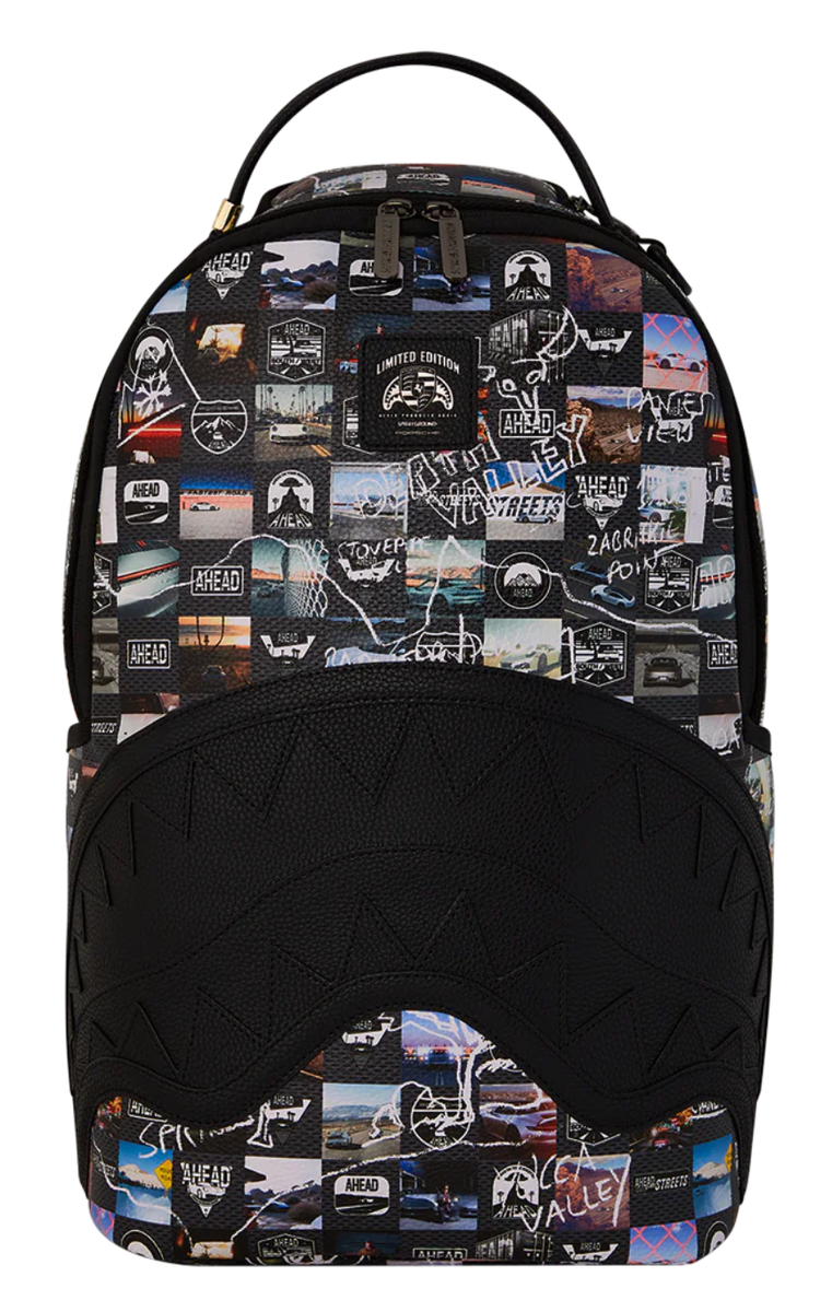 SPRAYGROUND PORSCHE AHEAD COLLAB BACKPACK - LIMITED EDITION
