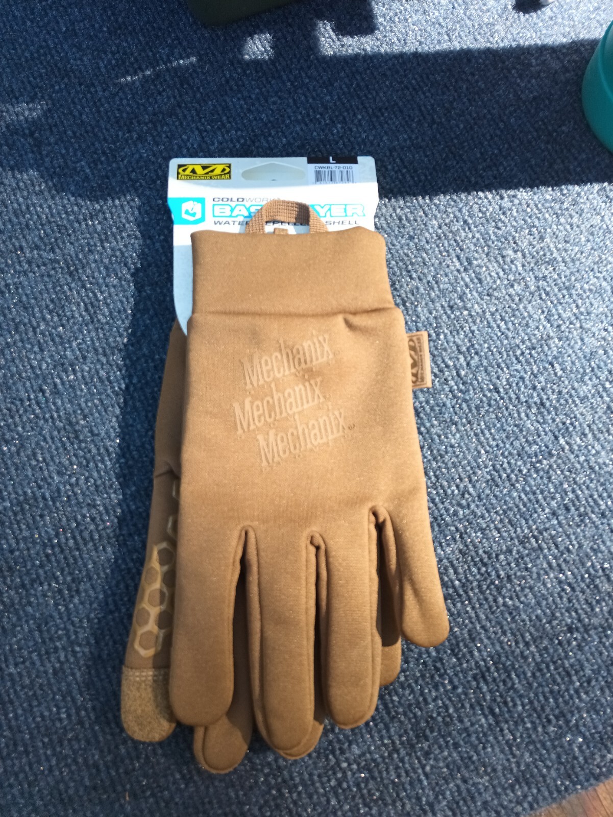Mechanix Wear Cold Work Base Layer Gloves Coyote Brown Size Large   CWKBL-72-010