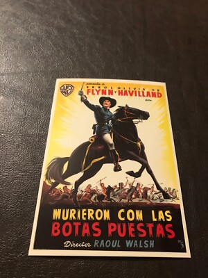 NEW UNPOSTED  MOVIE 4 X 6 POSTCARD - MURIERON CON LAS BOTAS PUESTAS.....SLOT 123