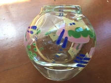  William Bernstein 1984 Signed Studio Art Glass  Vase