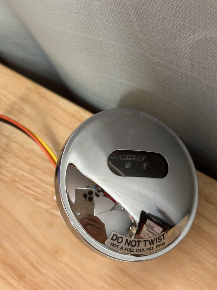 Genuine Harley Chrome FlushMount Fuel Cap and Gauge Kit 750530B eBay