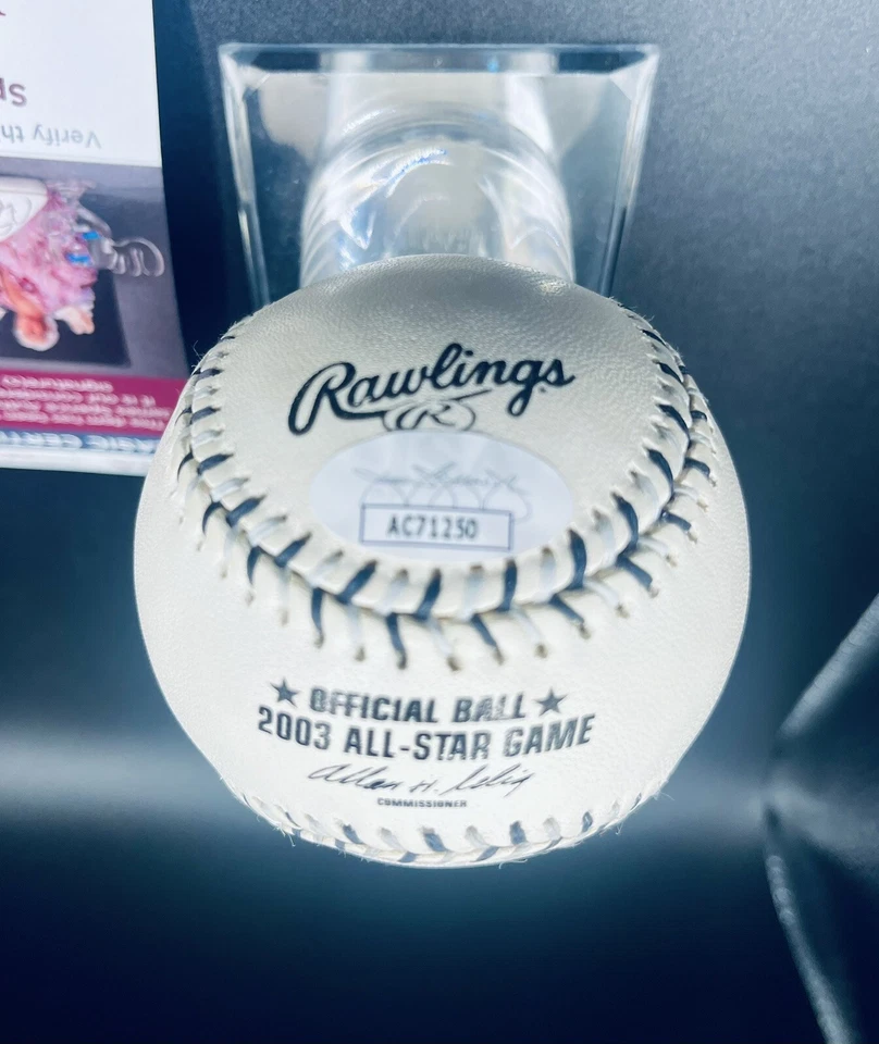 Angels Garrett Anderson, Mike Sciosca 2003 AS Baseball All Star MVP And Mgr JSA - Image 3 of 4