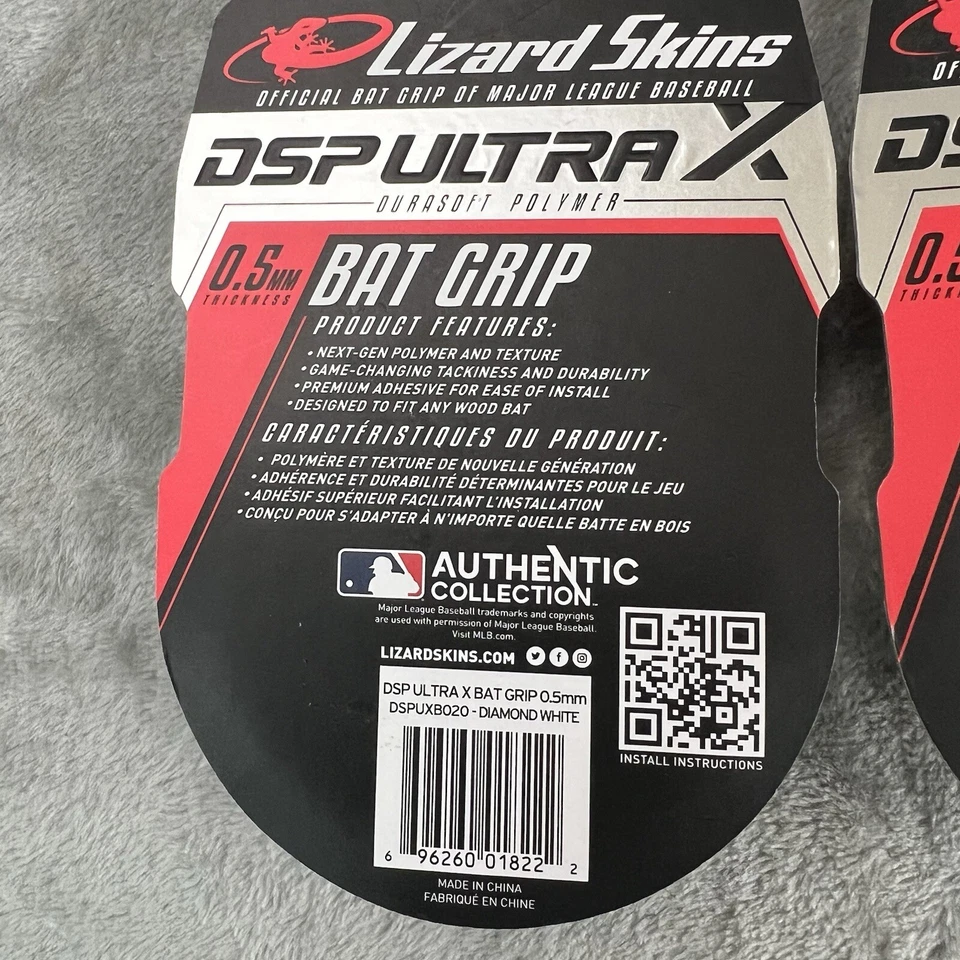 Lizard Skins DSP Ultra X Bat Grip 0,5 mm Béisbol Madera Bate Cinta Agarre Auténtico Foto 3 de 4