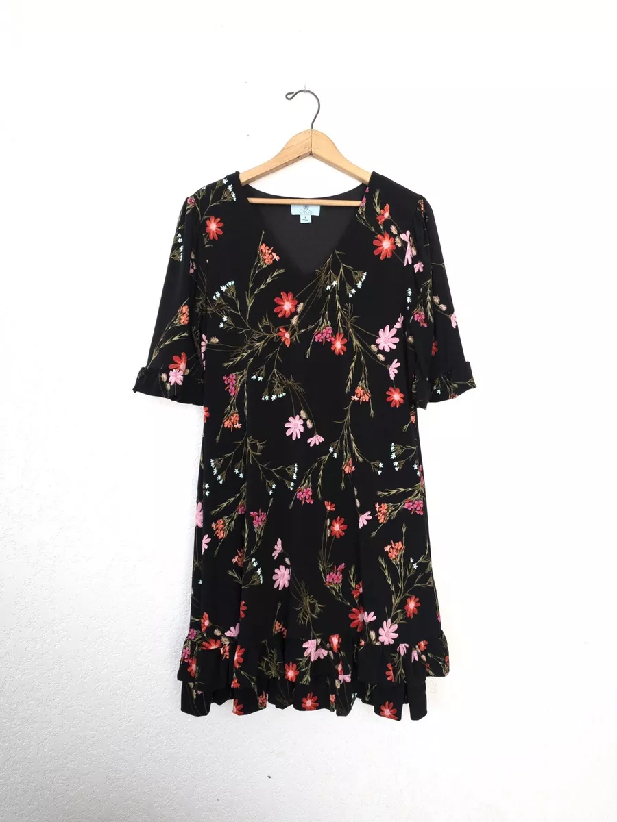 Cece flutter sleeve floral dress cheap
