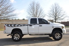 Checkered Flag Race Pickup Vinyl Decal Graphic Vehicle Truck SUV Bed Pontoon Car