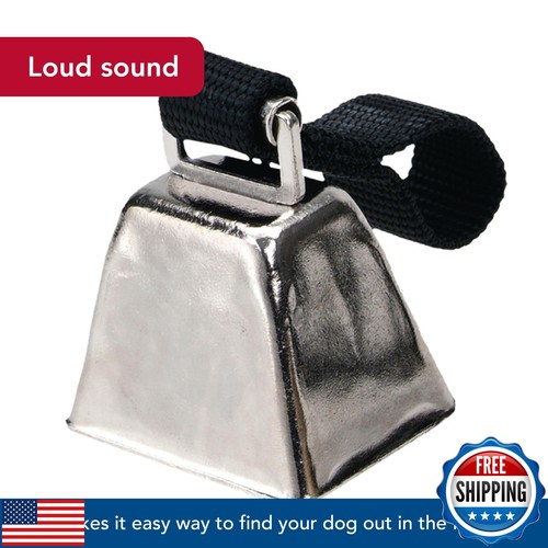 Water and Woods Nickel Cow Bell for Dogs by Coastal Pet - Durable Noise Maker - Picture 4 of 5