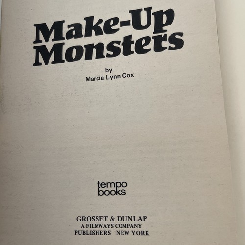 Vintage Make Up Monsters Book! Face Monsters Instruction Book! With Pictures! - Picture 10 of 20