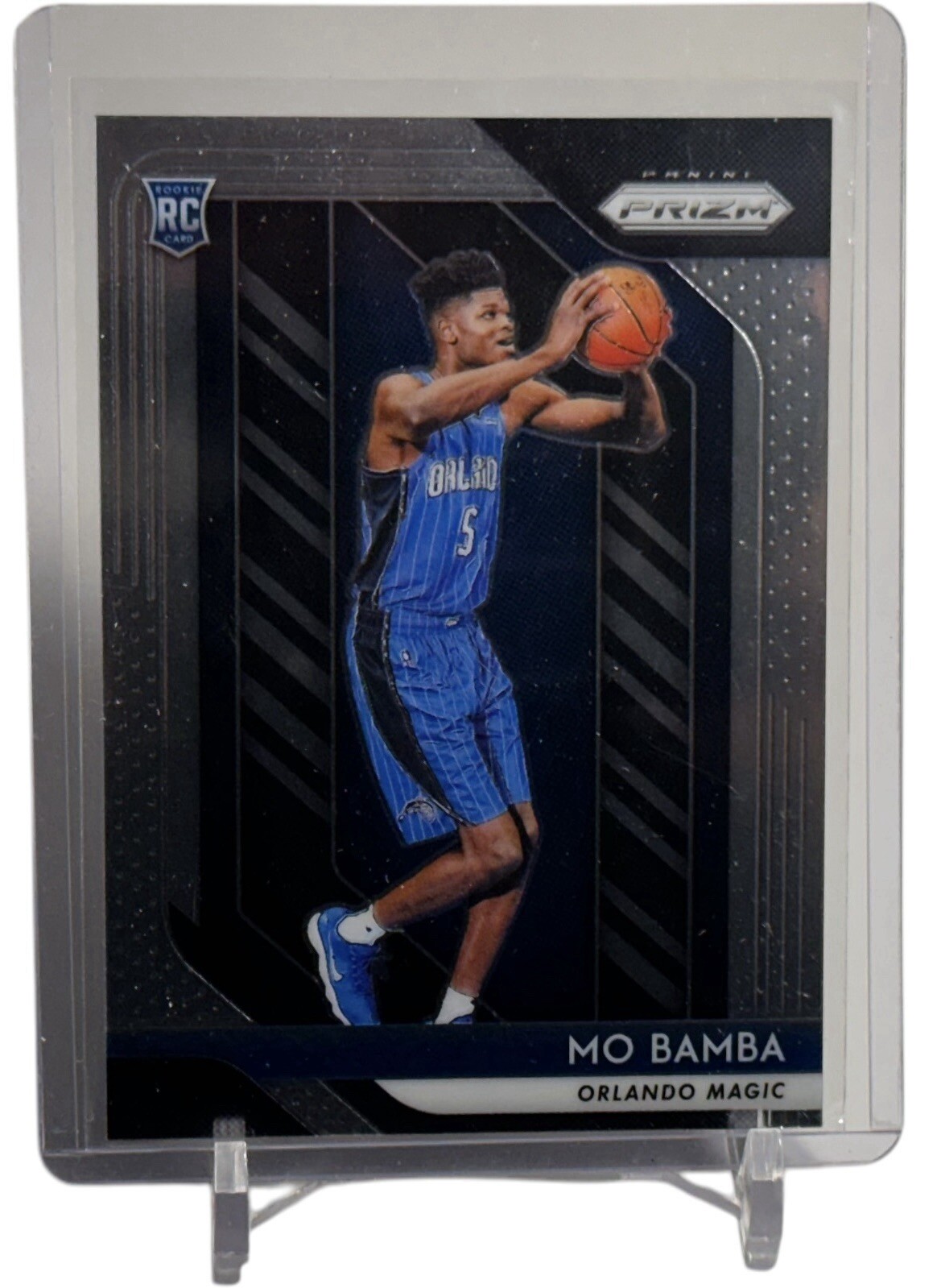 2018-19 Panini Prizm Mo Bamba Rookie RC Card #99 Orlando Magic W/Top Loader