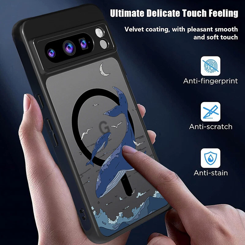Whale Magnetic Phone Case For Google Pixel 9 Pro XL 9A 8 8A 7A Sea Turtle Cover - Image 3 of 4
