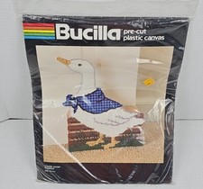 Bucilla Pre Cut Plastic Canvas Kit Country Goose Doorstop 9  X 11.5  Kit 5891