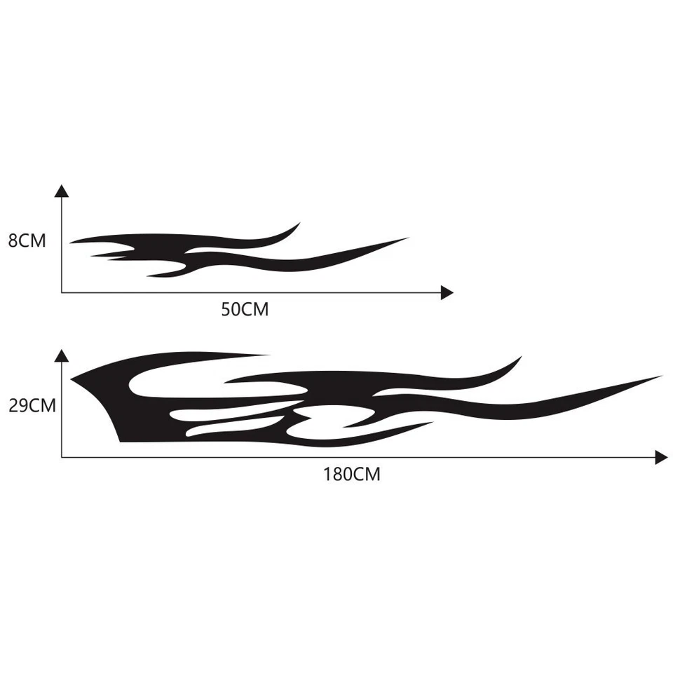 Calcomanías adhesivas de vinilo para automóvil para capó carrocería falda lateral gráficos automóviles envoltura hágalo usted mismo Foto 2 de 4
