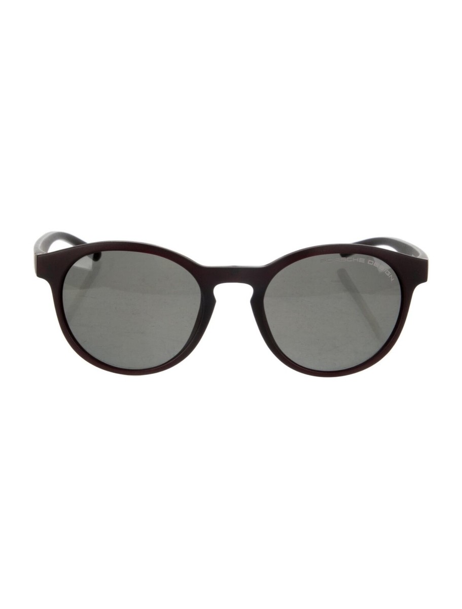 Porsche Design - P\'8654-D Polarized Burgundy Round Sunglasses 51-19-145 Porsche Design - P main image 3