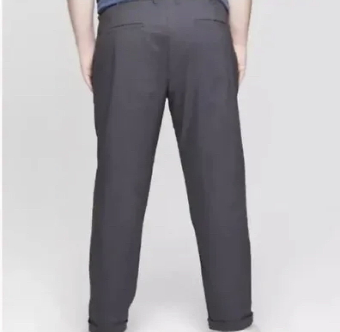 Men's Slim Fit Tech Chino Pants GOODFELLOW 36x30 Charcoal