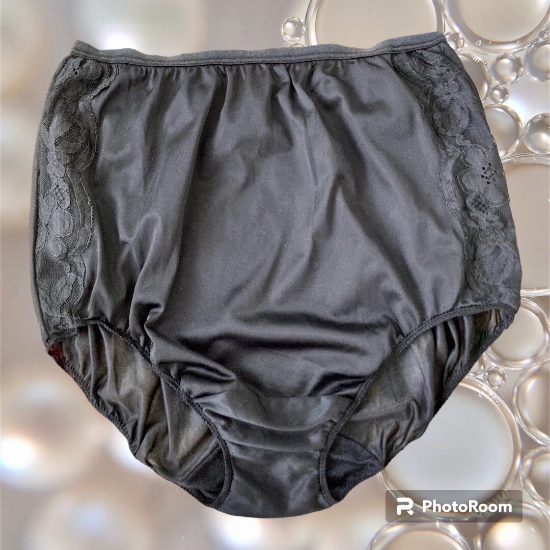 Wonderful 1960's Vintage Tangerine Orange Nylon and Lace Vanity