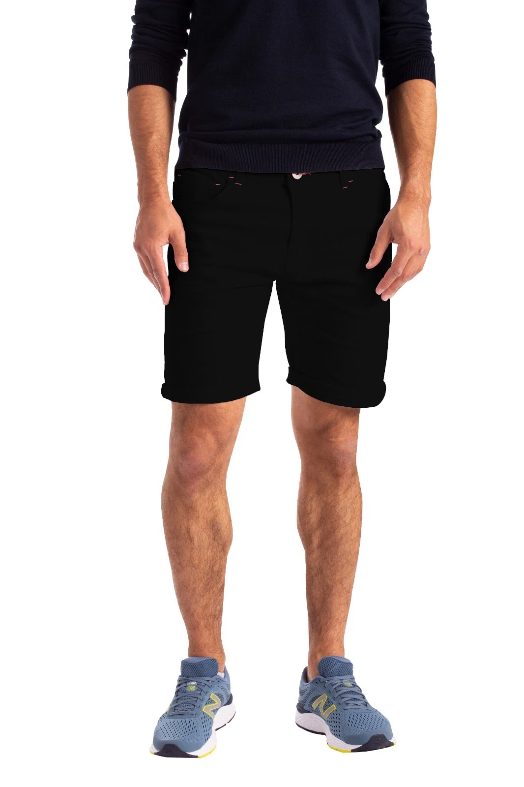 Mens Jeans Denim Shorts Casual Summer Beach Cotton Stretchy Half Pants