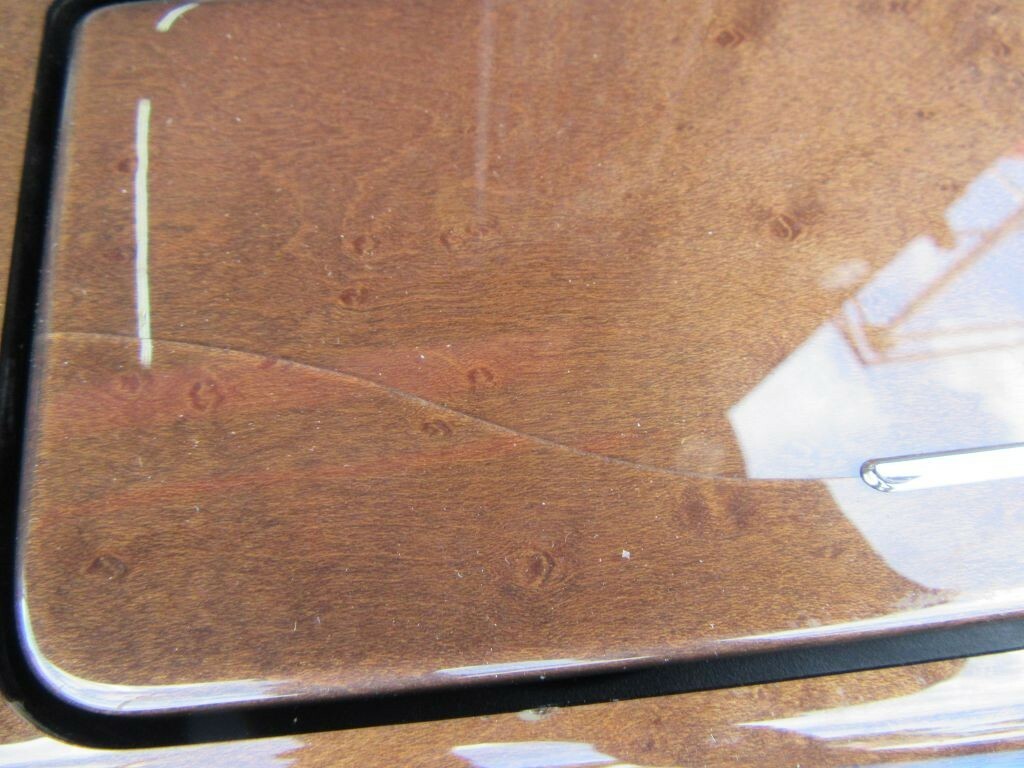 Maserati Quattroporte center console compartment trim panel wood #8574