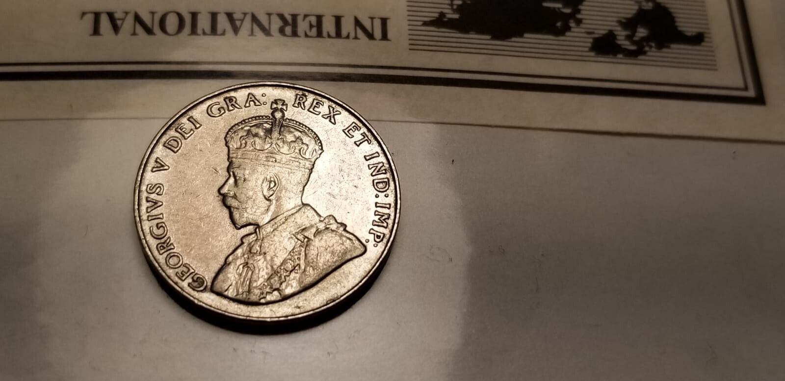 1924 Canada High Grade 5 Cent Coin.
