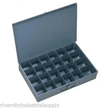 4 Large Metal 24 Compartment / Hole Storage tray's for Nuts, Bolts & Washers 102