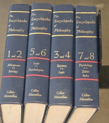 The Encyclopedia of Philosophy 8 Volumes in 4 Paul Edwards Complete Set USA 1967