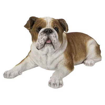 Lying Bulldog Statues