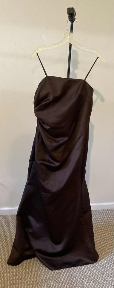 Alfred Angelo Brown Dress LB-FE3001 Size 4 Small