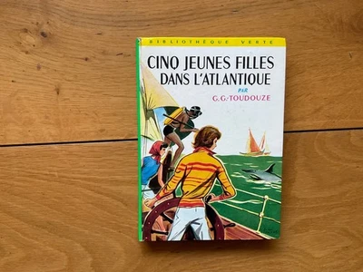 G.G TOUDOUZE Cinq jeunes filles dans l’Atlantique Bibliothèque verte 169 - Photo 1/3