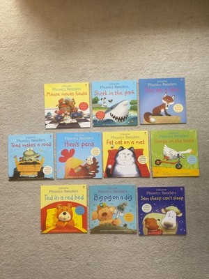 Usborne Phonics Readers Series Paperback Books x10 - Various Titles - All Shown