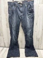 Men’s Levi’s 527 Boot Cut Jeans Size 36 X 34 Blue Denim