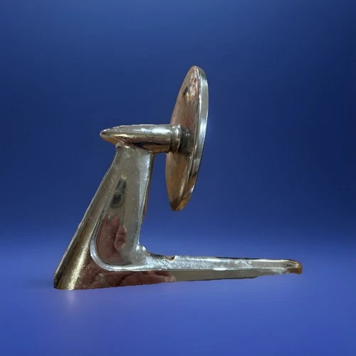 Vintage Torpedo Bullet GM Chevy  ? Side Mirror Round w Bracket