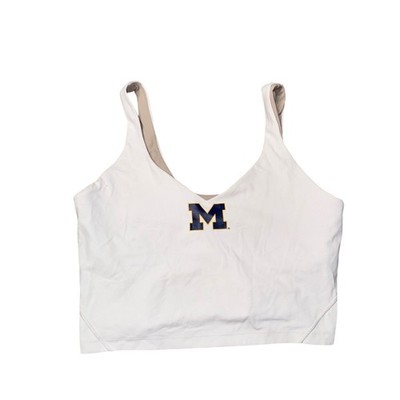 Lululemon Align Tank Top Women 12 White Excellent Michigan Wolverines Collegiate