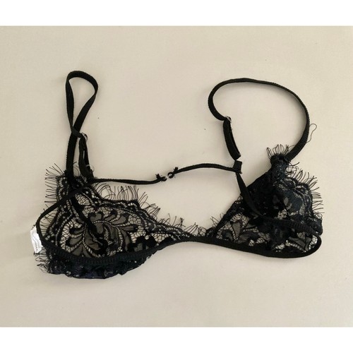 Black Eyelash Lace Bralette - Size Small - NWOT - Picture 5 of 6