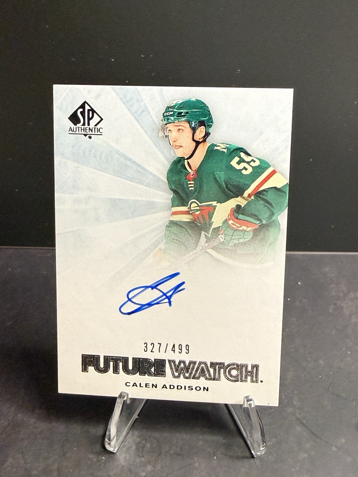2021-22 UD SP Authentic Hockey Future Watch #133 Calen Addison Auto /999 KM022