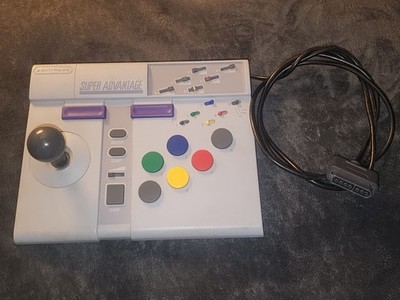 Super Nintendo SNES Asciiware Advantage Arcade Controller (Model 4910) - WORKS