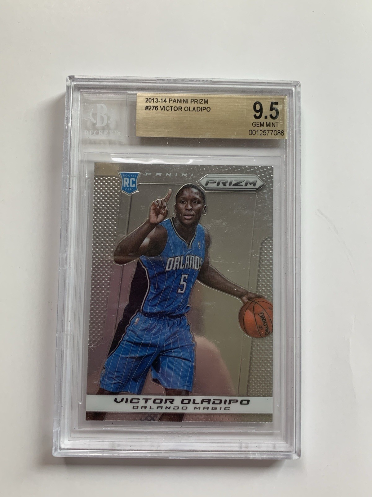 2013-14 PANINI PRIZM PRIZMS #276 VICTOR OLADIPO BGS 9.5 Orlando Magic