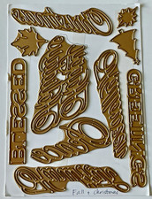 Anna Griffin Dies Card Making Fall and Christmas Words 10 Dies