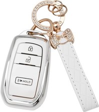 For Toyota Key Fob Cover - 3 Buttons Soft TPU Key Shells for 2022 2023 2024 2025