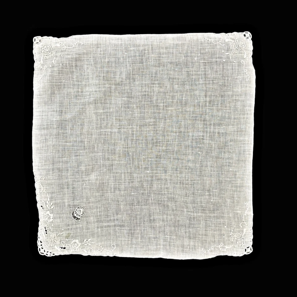 Pañuelo bordado de lino reliquia de dama de honor Madeira boda casa núcleo Foto 4 de 4