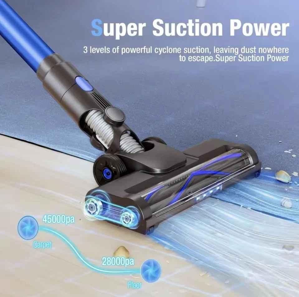 Cordless Vacuum 45KPa 550W Stick Cleaner w/ Touch Screen & 50 Min Runtime - Image 2 of 4