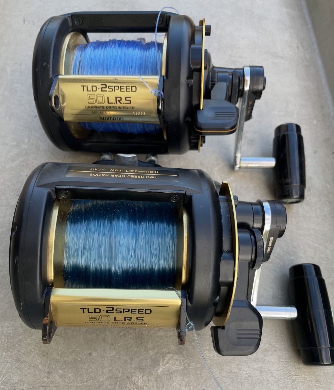 Shimano TLD50IILRSA TLD 2-Speed Conventional Reel (Pair)