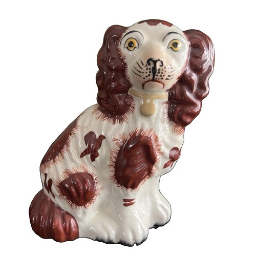 Vintage Staffordshire Style Cocker Spaniel Dog Figurine Hand Painted Ceramic