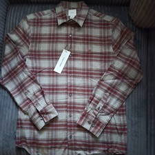 Calvin Klein Mens Button Longsleeve Plaid Size MEDIUM NWT