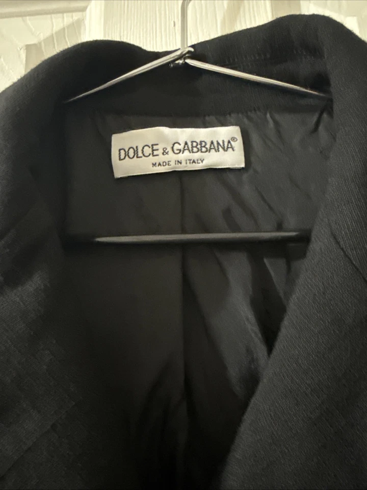 Dolce&Gabbana Women Black Blazer Virgin Wool Jacket 40 - Image 2 of 4